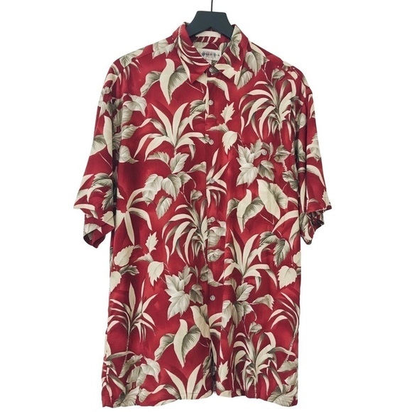 Vintage 90’s Campia Moda Hawaiian Tropical Rayon Men’s Buttoned Down Shirt - Picture 1 of 9